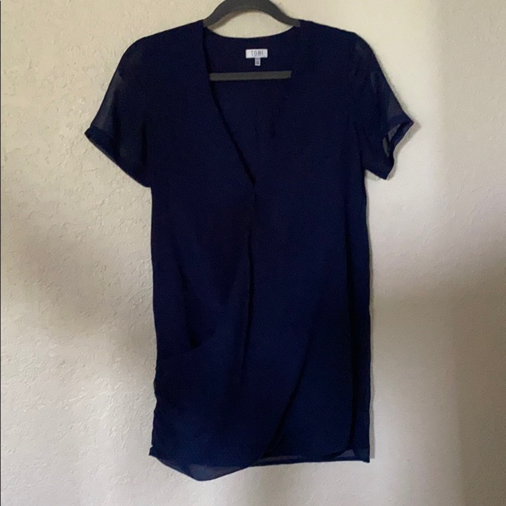 Navy Blue Mini Dress